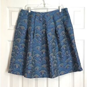 Apostrophe Blue Shimmer Knee Length Skirt 16P